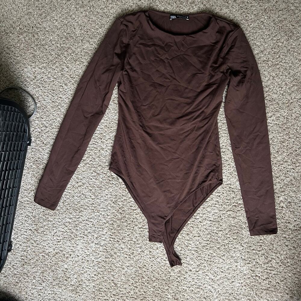 Zara Brown Bodysuit - Size S
